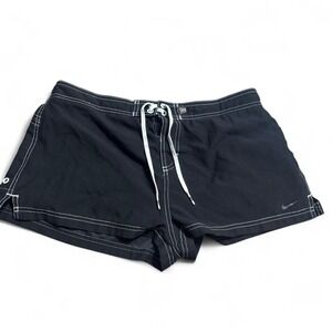 Y2K Nike Women's XL Swim Shorts Suf Wear Skater Wear Black and White